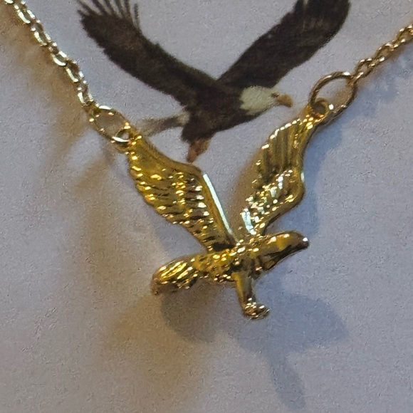 Gold Eagle Necklace - Picture 2 of 4